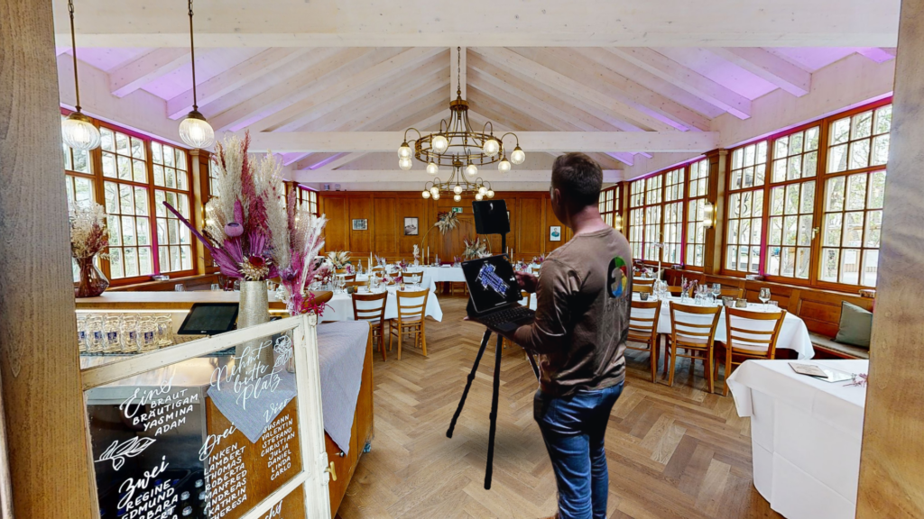 Foto der 3D Kamera in Aktion